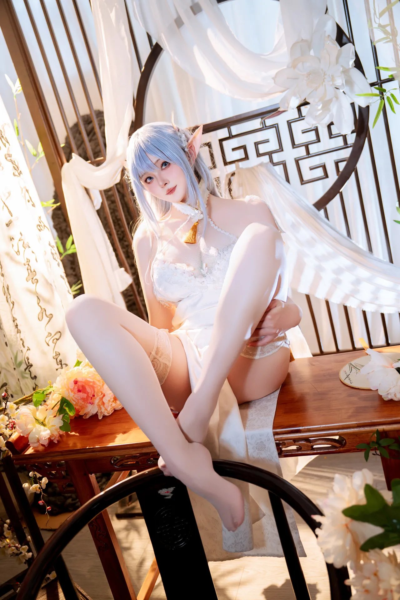 Natsuko夏夏子 Azur Lane Albion Cheongsam-erohere14.webp